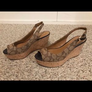 Coach wedge heels